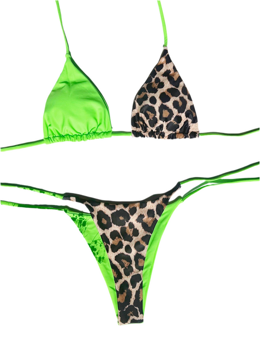 Ellolace Leopard 2 Piece Bikini Set