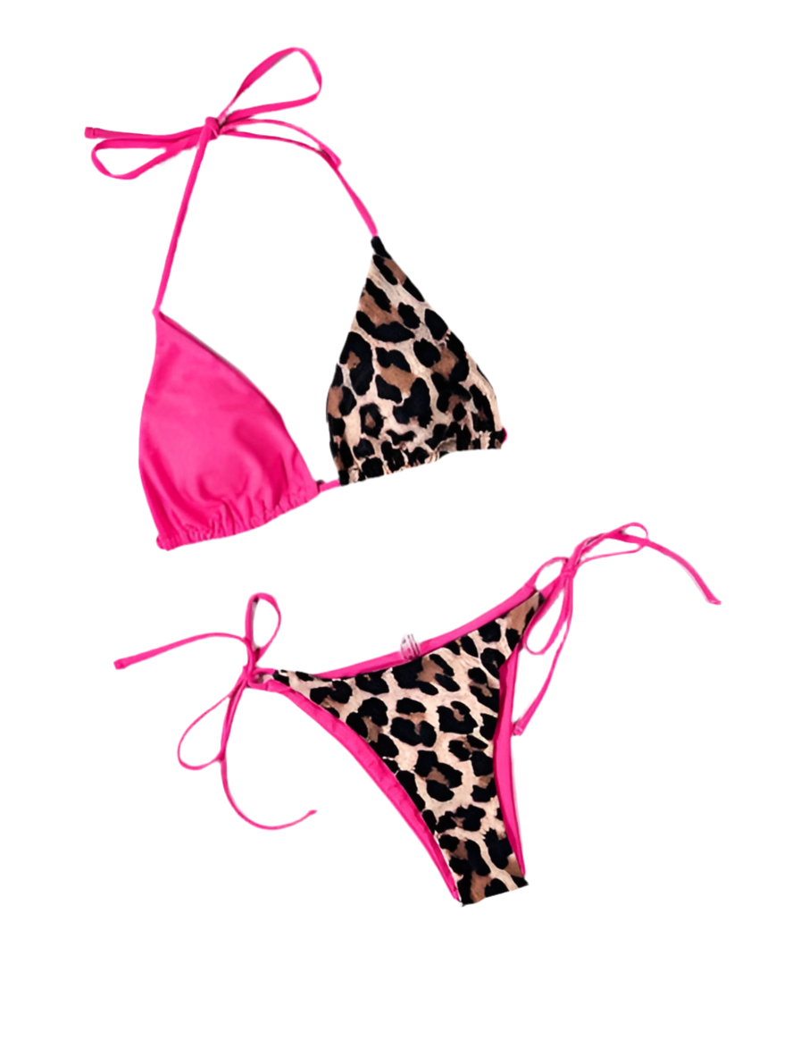 Ellolace Leopard 2 Piece Bikini Set